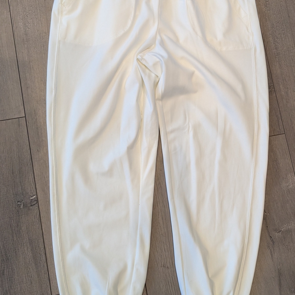 Rachel Zoe Classic Off White/Creamy Jogger Pants Size Large - Picture 2 of 3